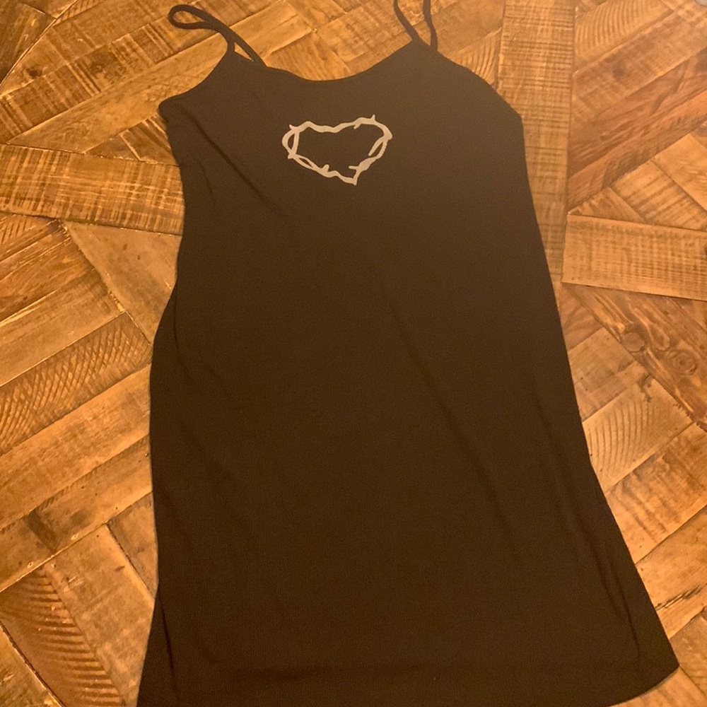 Black dress with heart print- negotiable pricing